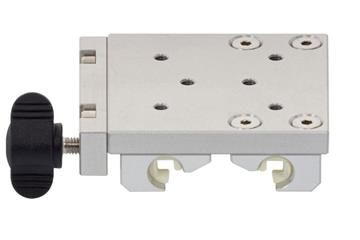 drylin® W carriage for curved rail WWB, square, convex, concave, manual clamp