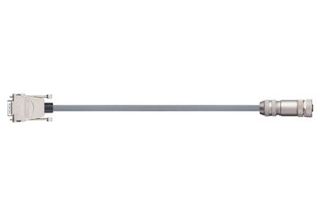 readycable® encoder cable suitable for Festo NEBM-M12G8-E-xxx-S1G9, base cable PUR 7.5 x d