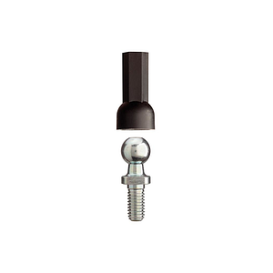 In-line ball and socket joint, AGRM LC, with steel pin, igubal®