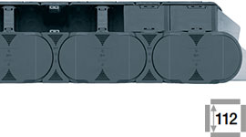 e-chain® with crossbars at every link