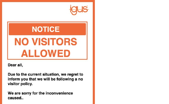 No Visitor Policy