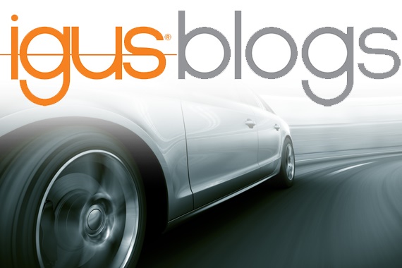 igus blog logo with car