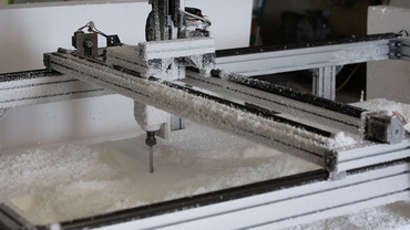 CNC machine for milling polystyrene